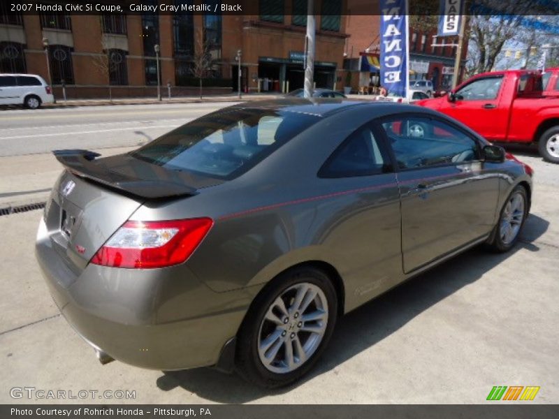 Galaxy Gray Metallic / Black 2007 Honda Civic Si Coupe