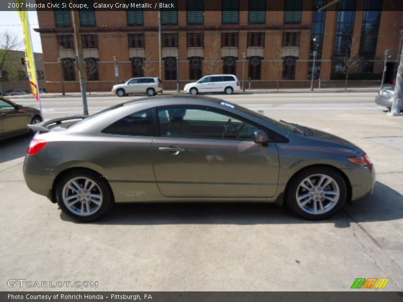 Galaxy Gray Metallic / Black 2007 Honda Civic Si Coupe