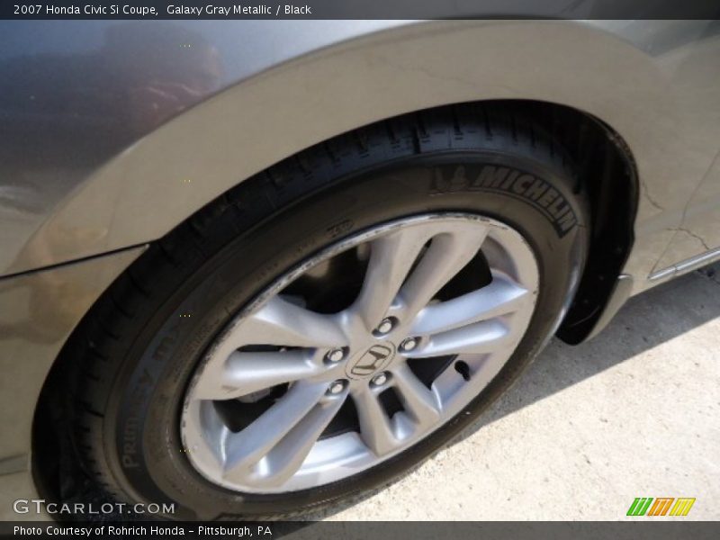 Galaxy Gray Metallic / Black 2007 Honda Civic Si Coupe