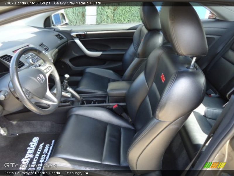 Galaxy Gray Metallic / Black 2007 Honda Civic Si Coupe
