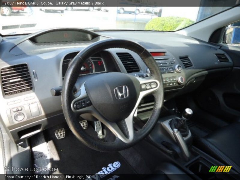 Galaxy Gray Metallic / Black 2007 Honda Civic Si Coupe