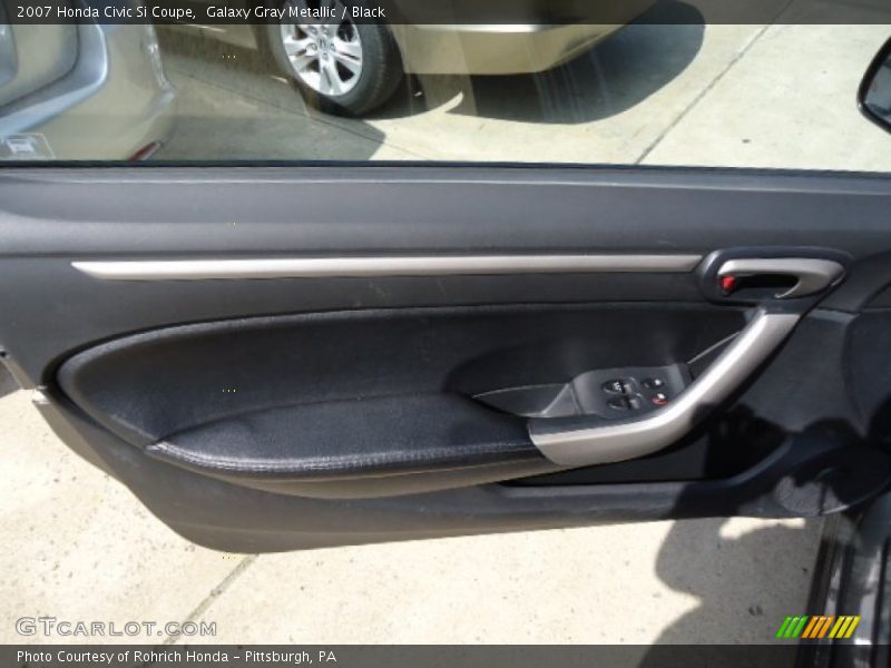 Galaxy Gray Metallic / Black 2007 Honda Civic Si Coupe