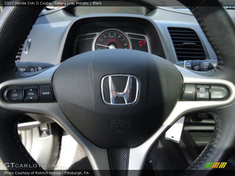 Galaxy Gray Metallic / Black 2007 Honda Civic Si Coupe