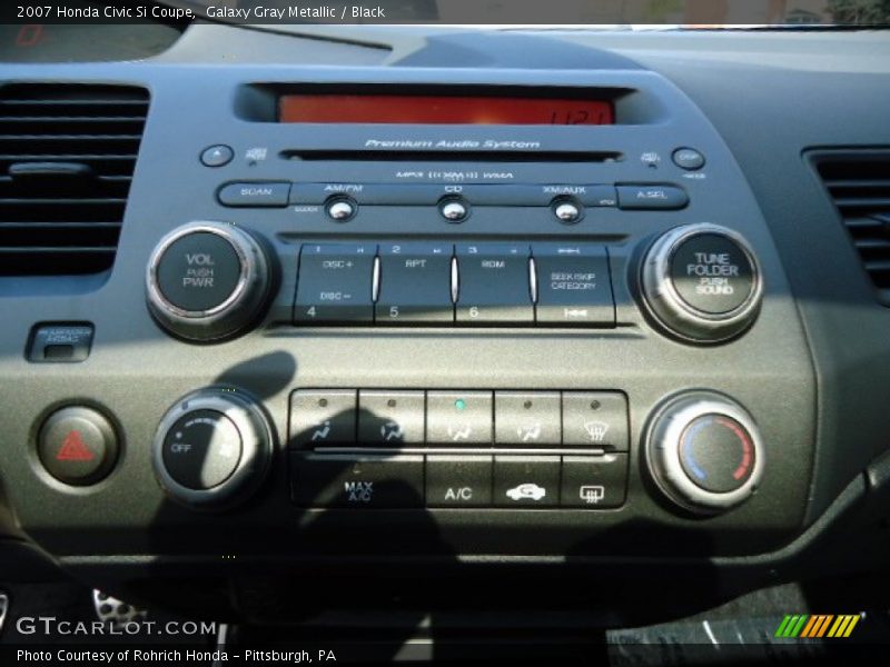 Galaxy Gray Metallic / Black 2007 Honda Civic Si Coupe