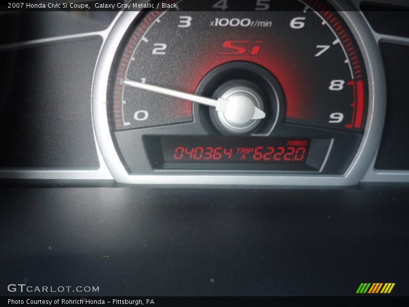 Galaxy Gray Metallic / Black 2007 Honda Civic Si Coupe