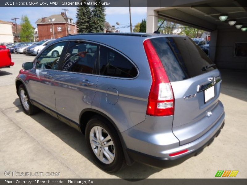 Glacier Blue Metallic / Gray 2011 Honda CR-V EX-L 4WD