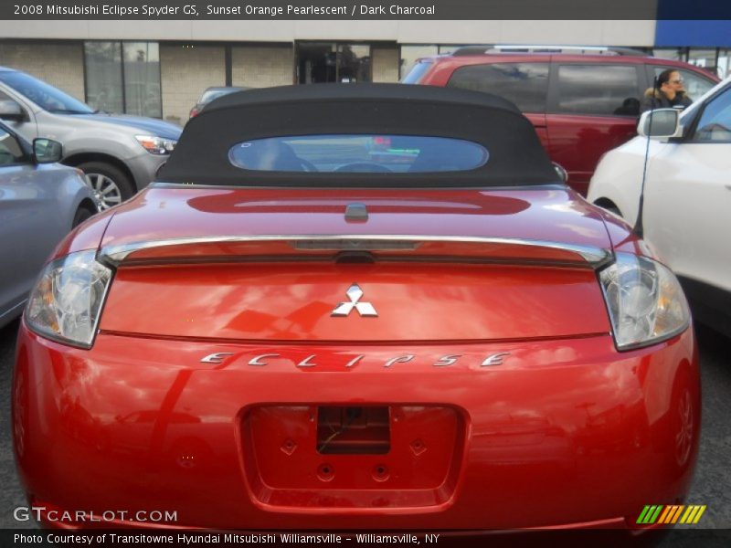 Sunset Orange Pearlescent / Dark Charcoal 2008 Mitsubishi Eclipse Spyder GS
