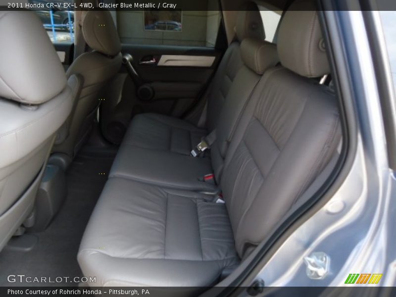 Glacier Blue Metallic / Gray 2011 Honda CR-V EX-L 4WD