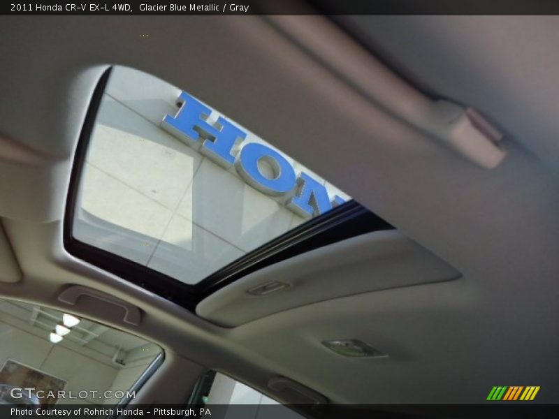 Glacier Blue Metallic / Gray 2011 Honda CR-V EX-L 4WD
