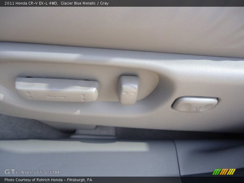 Glacier Blue Metallic / Gray 2011 Honda CR-V EX-L 4WD