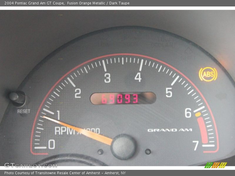 2004 Grand Am GT Coupe GT Coupe Gauges