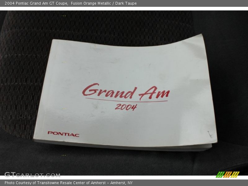 Books/Manuals of 2004 Grand Am GT Coupe