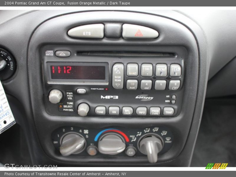 Audio System of 2004 Grand Am GT Coupe