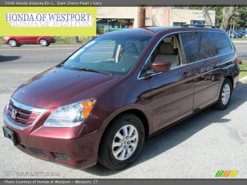 Dark Cherry Pearl / Ivory 2008 Honda Odyssey EX-L