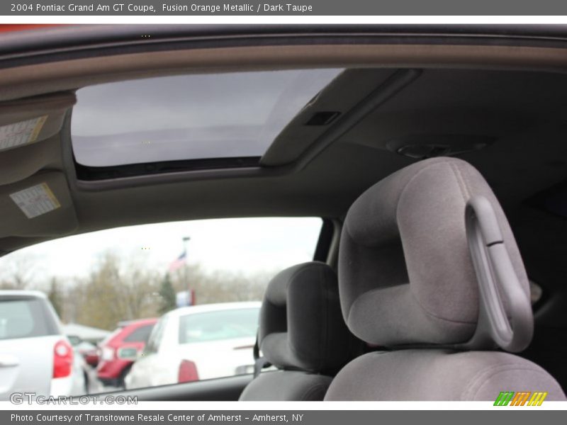 Fusion Orange Metallic / Dark Taupe 2004 Pontiac Grand Am GT Coupe