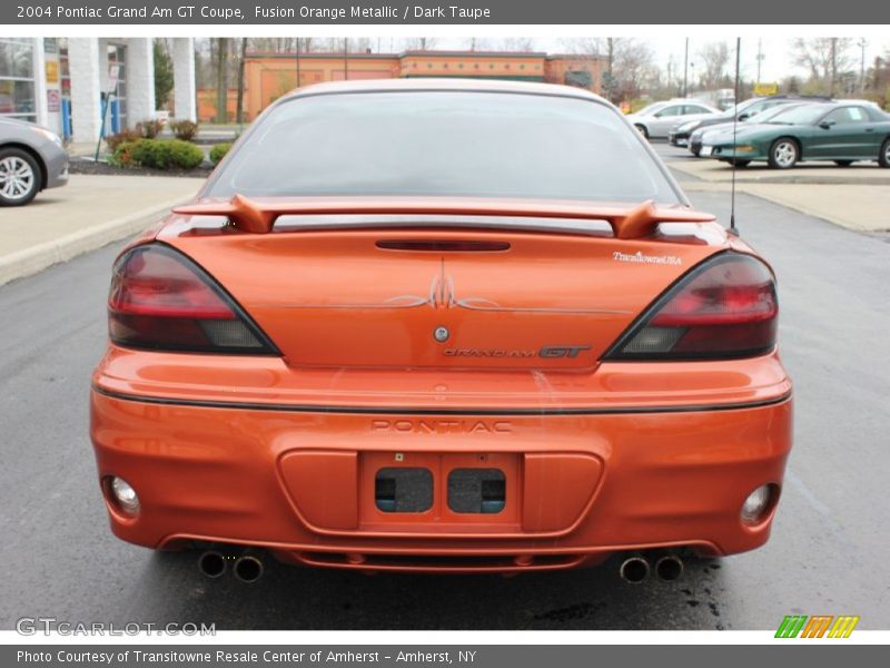 Fusion Orange Metallic / Dark Taupe 2004 Pontiac Grand Am GT Coupe