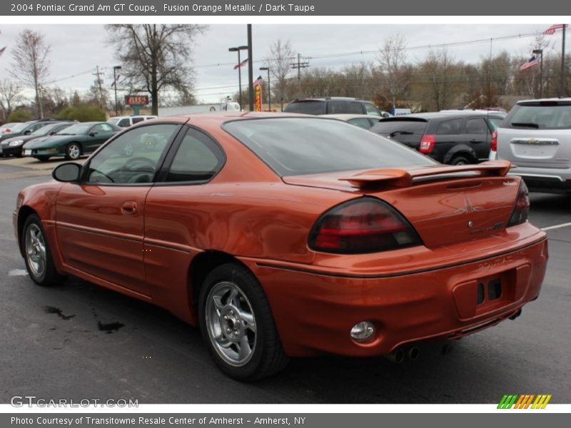 Fusion Orange Metallic / Dark Taupe 2004 Pontiac Grand Am GT Coupe