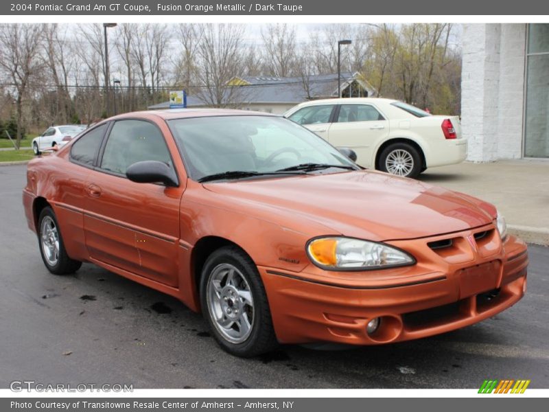 Fusion Orange Metallic / Dark Taupe 2004 Pontiac Grand Am GT Coupe
