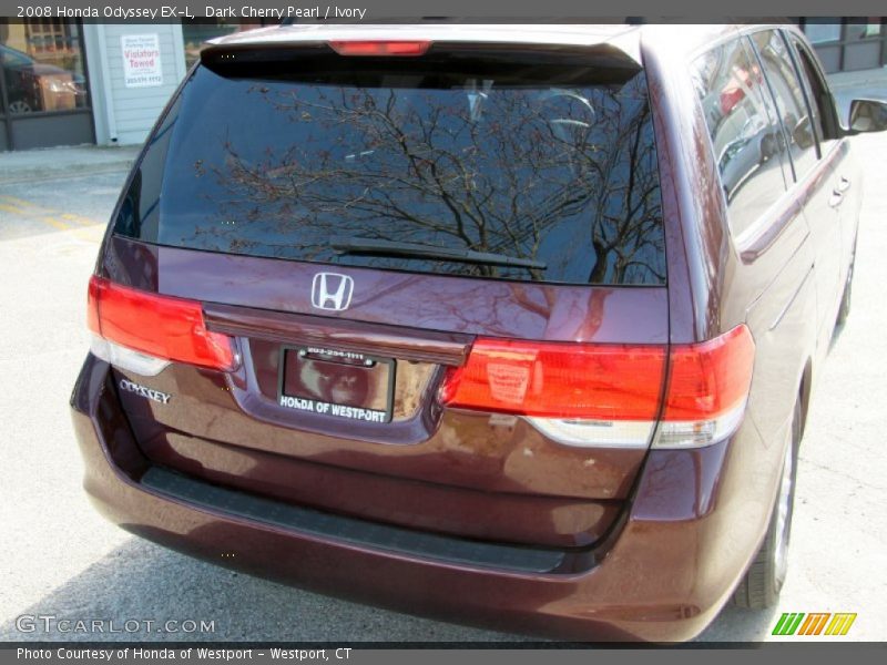 Dark Cherry Pearl / Ivory 2008 Honda Odyssey EX-L