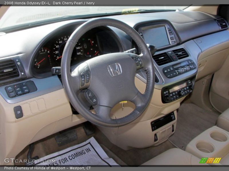 Dark Cherry Pearl / Ivory 2008 Honda Odyssey EX-L