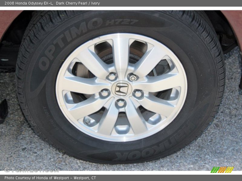Dark Cherry Pearl / Ivory 2008 Honda Odyssey EX-L