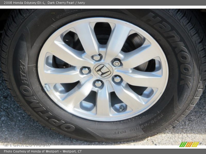 Dark Cherry Pearl / Ivory 2008 Honda Odyssey EX-L