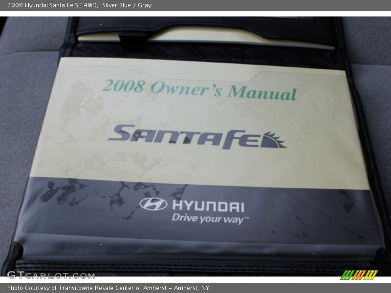 Silver Blue / Gray 2008 Hyundai Santa Fe SE 4WD