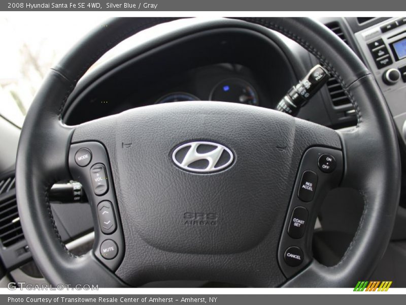 Silver Blue / Gray 2008 Hyundai Santa Fe SE 4WD