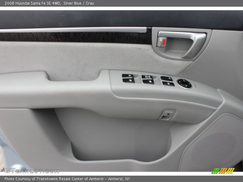 Silver Blue / Gray 2008 Hyundai Santa Fe SE 4WD