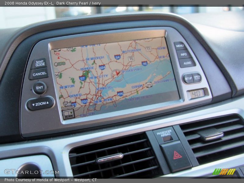 Dark Cherry Pearl / Ivory 2008 Honda Odyssey EX-L