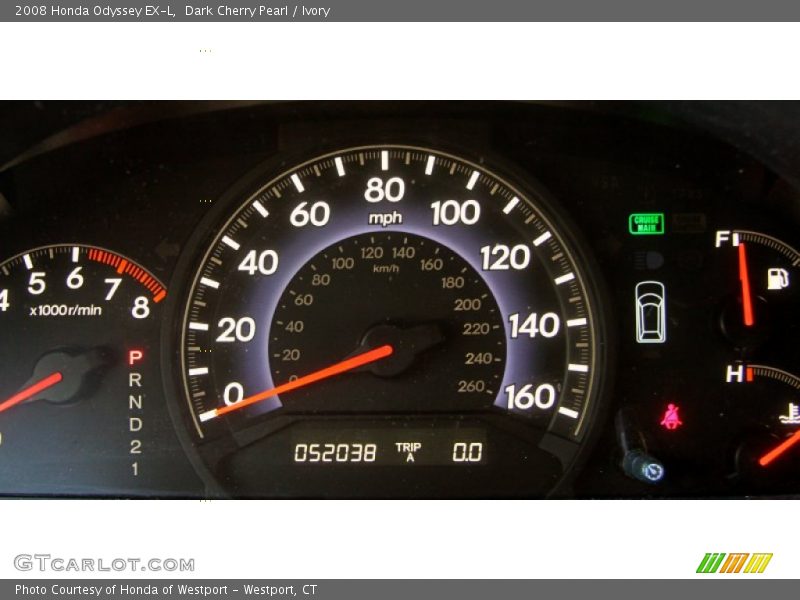 Dark Cherry Pearl / Ivory 2008 Honda Odyssey EX-L