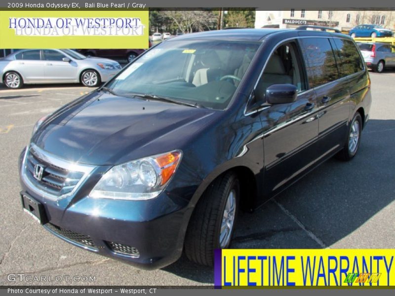 Bali Blue Pearl / Gray 2009 Honda Odyssey EX