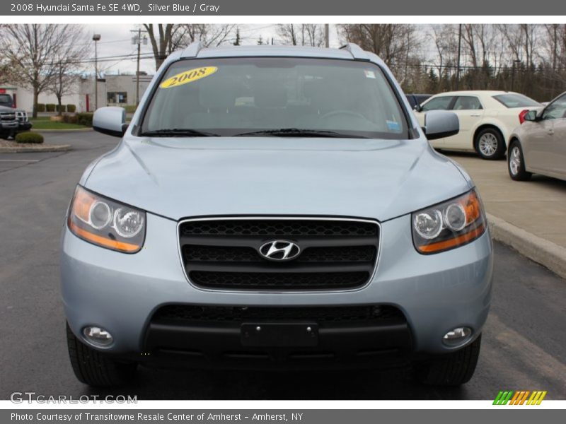 Silver Blue / Gray 2008 Hyundai Santa Fe SE 4WD