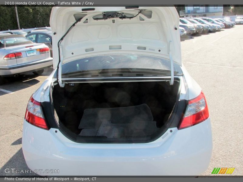 Taffeta White / Gray 2010 Honda Civic LX Coupe