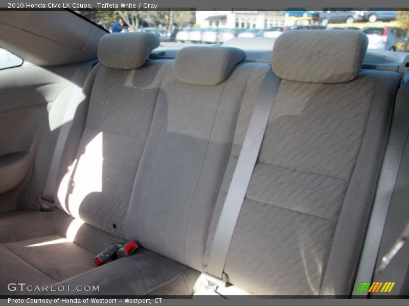 Taffeta White / Gray 2010 Honda Civic LX Coupe