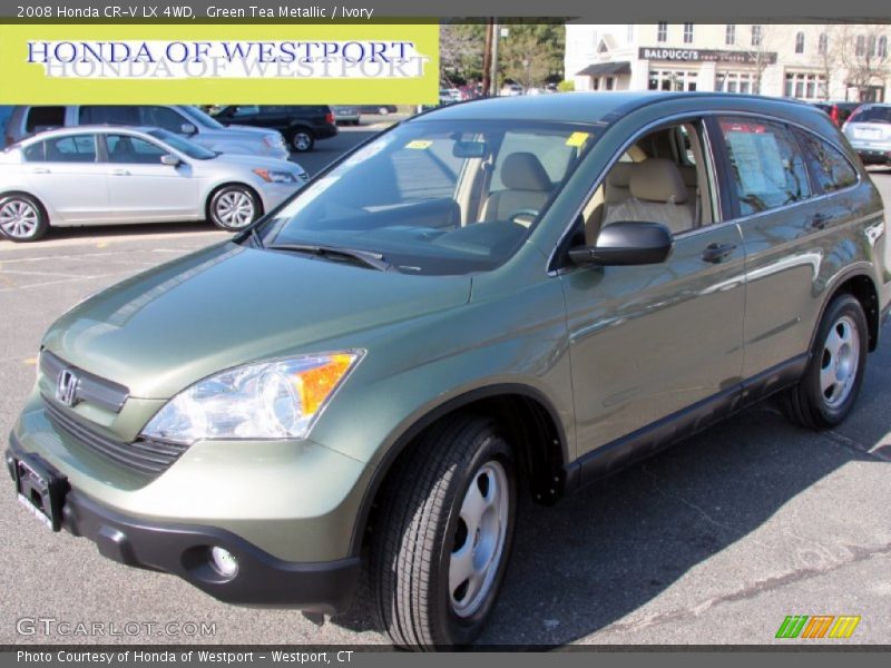 Green Tea Metallic / Ivory 2008 Honda CR-V LX 4WD