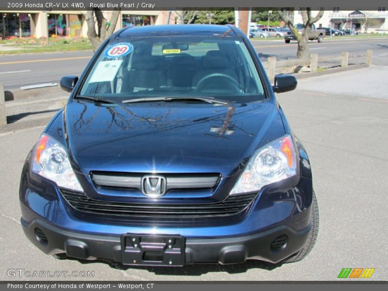 Royal Blue Pearl / Gray 2009 Honda CR-V LX 4WD