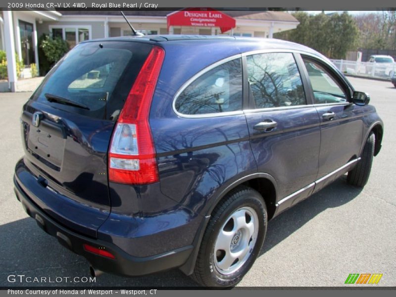 Royal Blue Pearl / Gray 2009 Honda CR-V LX 4WD