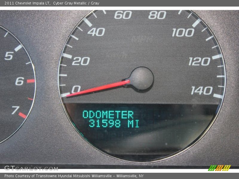 Cyber Gray Metallic / Gray 2011 Chevrolet Impala LT