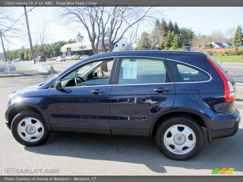 Royal Blue Pearl / Gray 2009 Honda CR-V LX 4WD