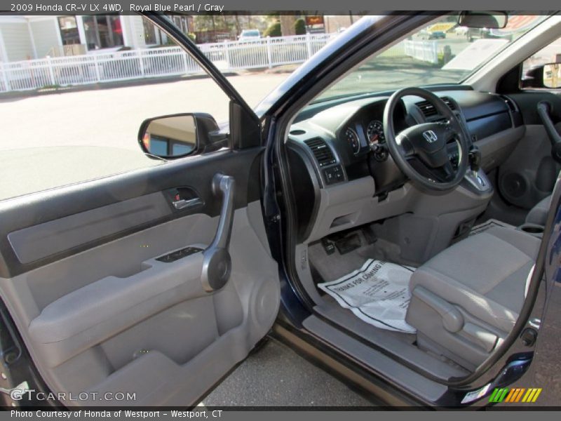 Royal Blue Pearl / Gray 2009 Honda CR-V LX 4WD