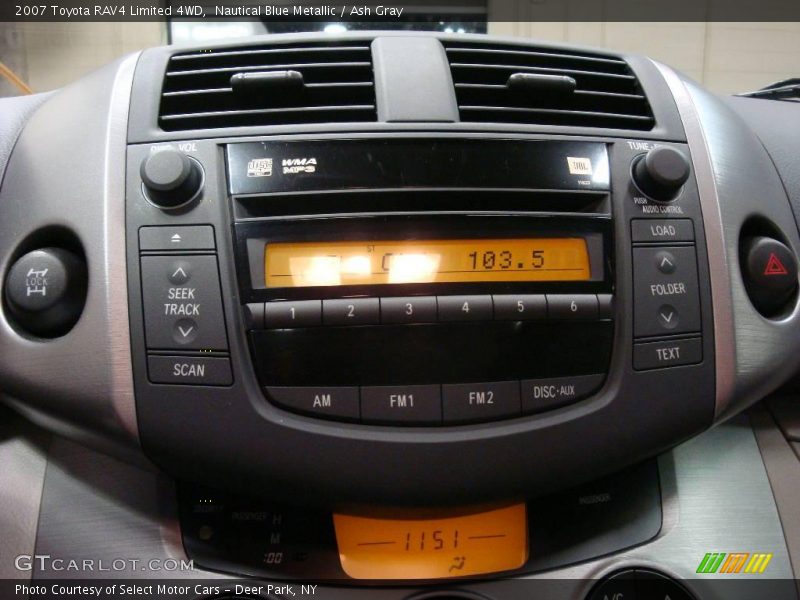 Nautical Blue Metallic / Ash Gray 2007 Toyota RAV4 Limited 4WD