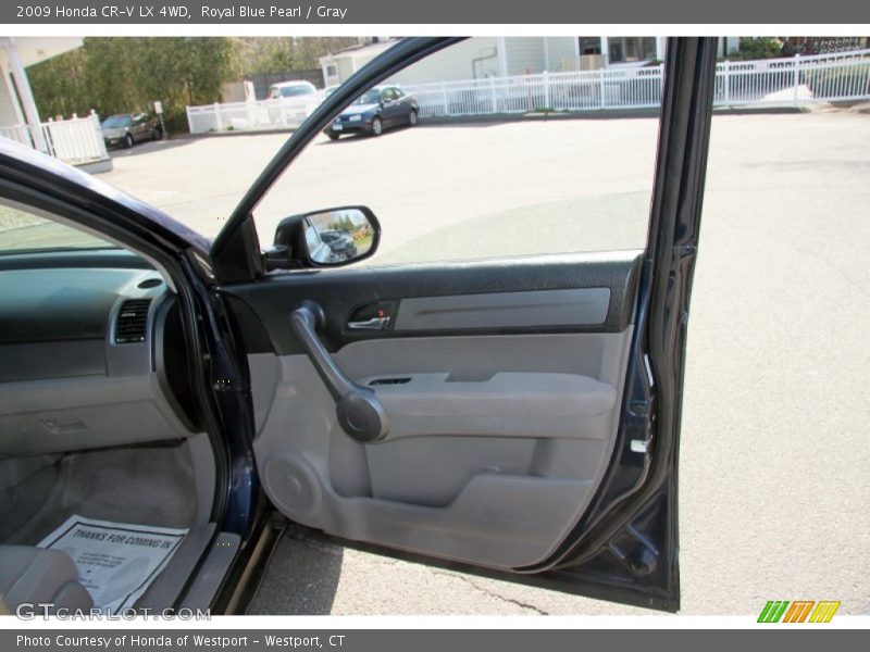 Royal Blue Pearl / Gray 2009 Honda CR-V LX 4WD