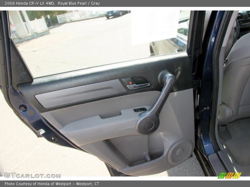 Royal Blue Pearl / Gray 2009 Honda CR-V LX 4WD
