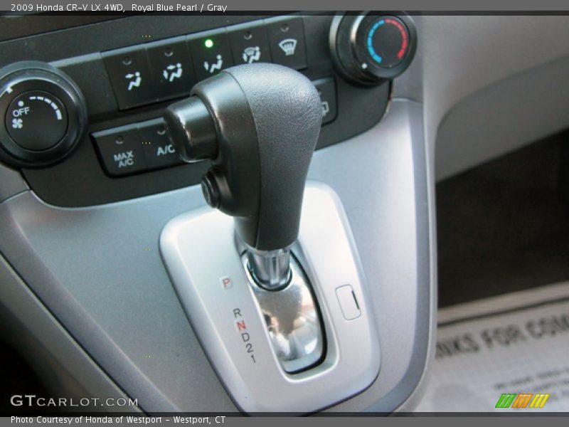 Royal Blue Pearl / Gray 2009 Honda CR-V LX 4WD