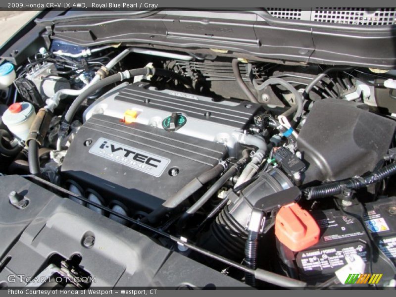 Royal Blue Pearl / Gray 2009 Honda CR-V LX 4WD