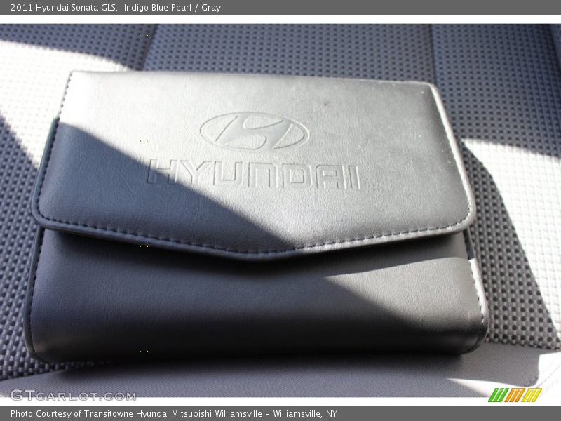 Indigo Blue Pearl / Gray 2011 Hyundai Sonata GLS