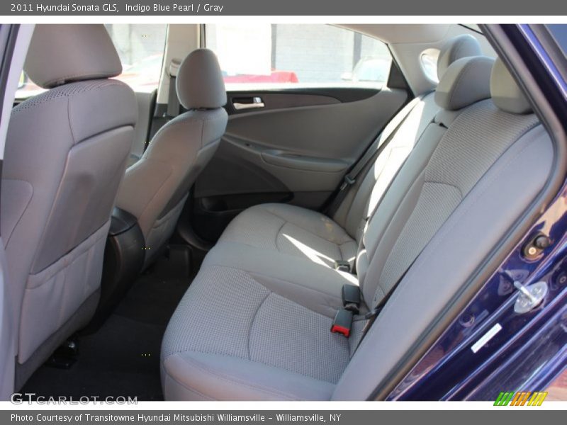 Indigo Blue Pearl / Gray 2011 Hyundai Sonata GLS
