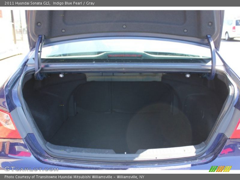 Indigo Blue Pearl / Gray 2011 Hyundai Sonata GLS