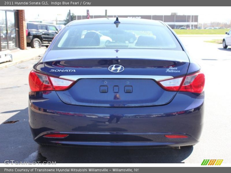 Indigo Blue Pearl / Gray 2011 Hyundai Sonata GLS